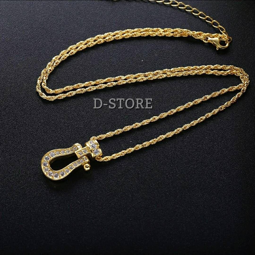 ホースシューネックレス 18Kgold plating シルバー925