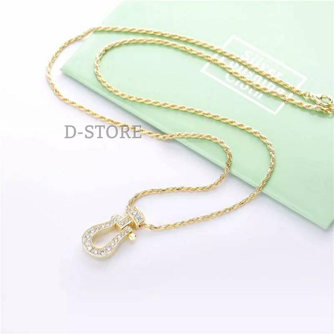 ホースシューネックレス 18Kgold plating シルバー925