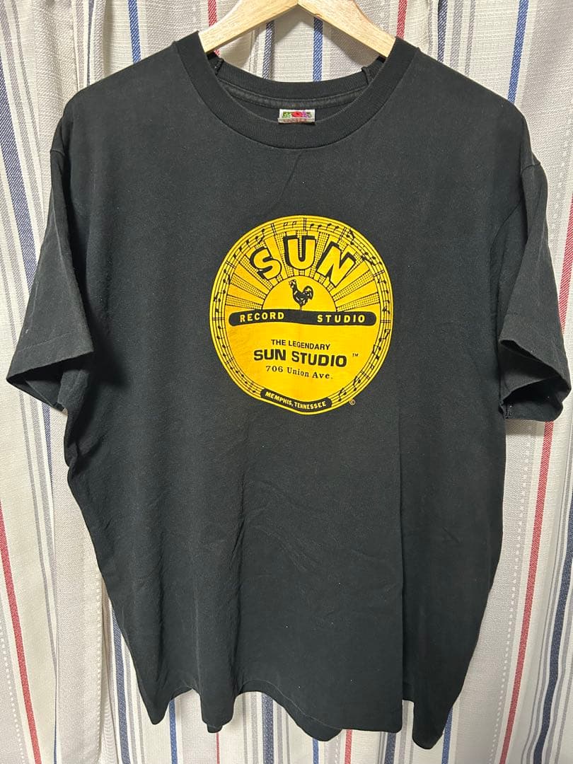90年代　SUN RECORD STUDIO Tシャツ XL 黒　ヴィンテージ