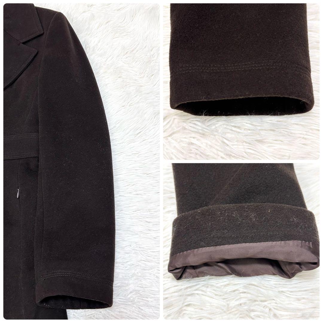 【着丈115×イタリア製×美品】Max Mara ウールロングコート マキシ丈