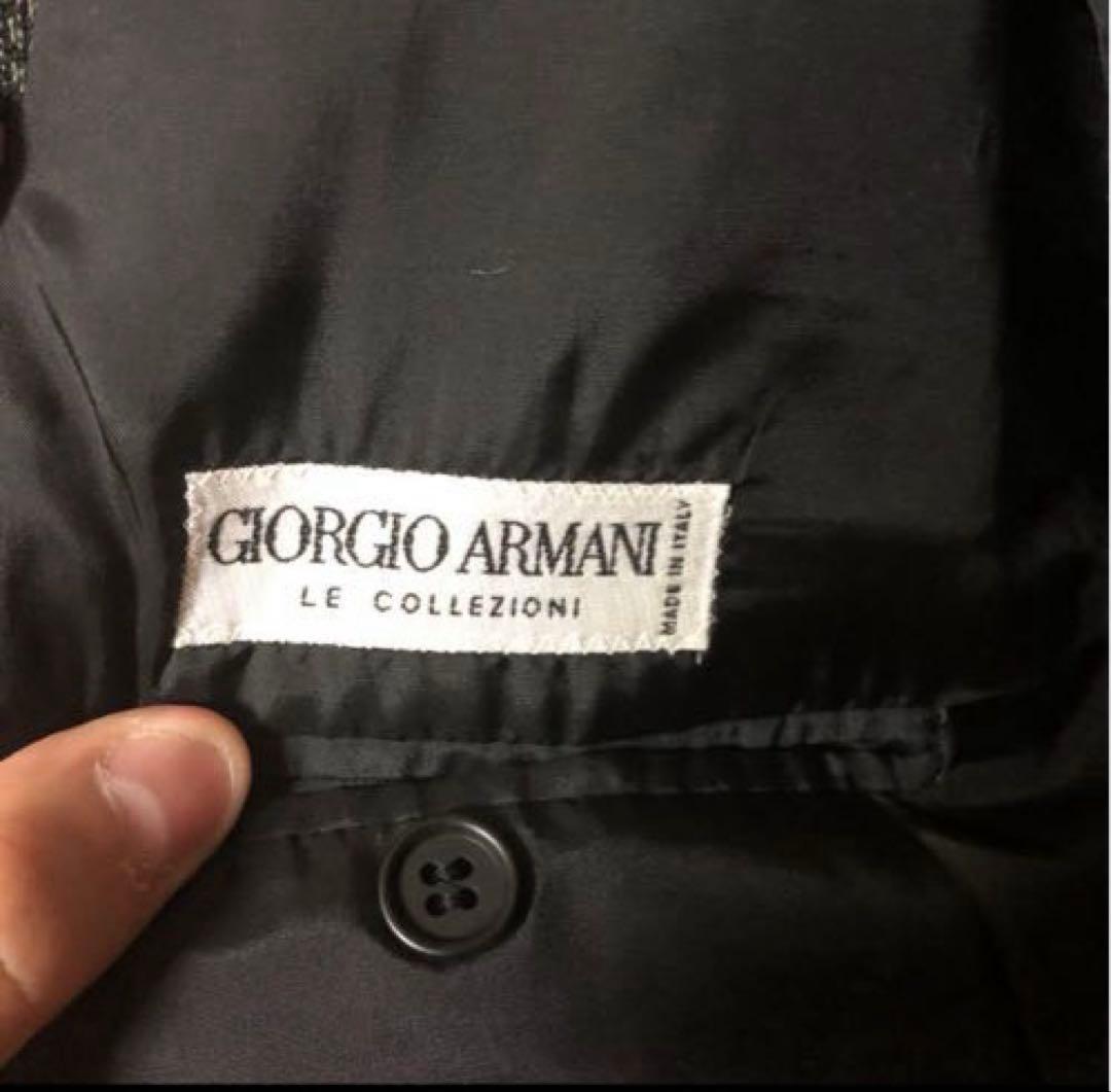 【情報修正】Giorgio Armani ブラック テーラードジャケット