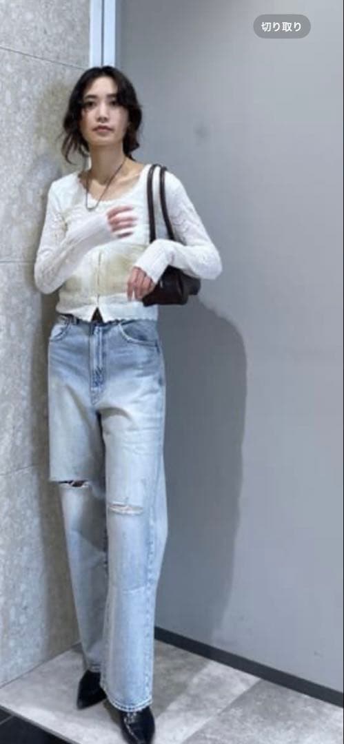 ★新品　MOSSY 大人気の白完売品　ニット　アンサンブル