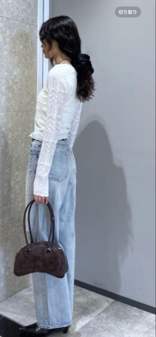 ★新品　MOSSY 大人気の白完売品　ニット　アンサンブル