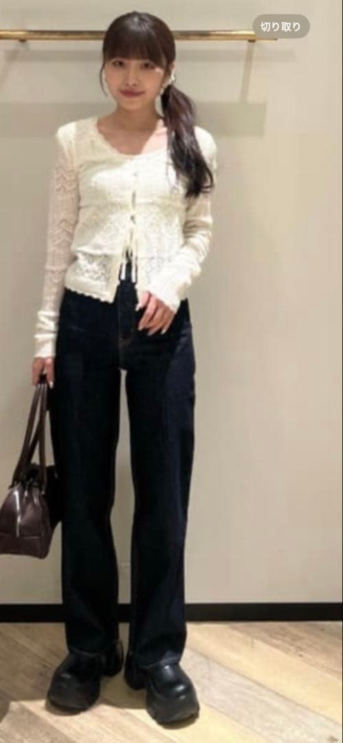 ★新品　MOSSY 大人気の白完売品　ニット　アンサンブル