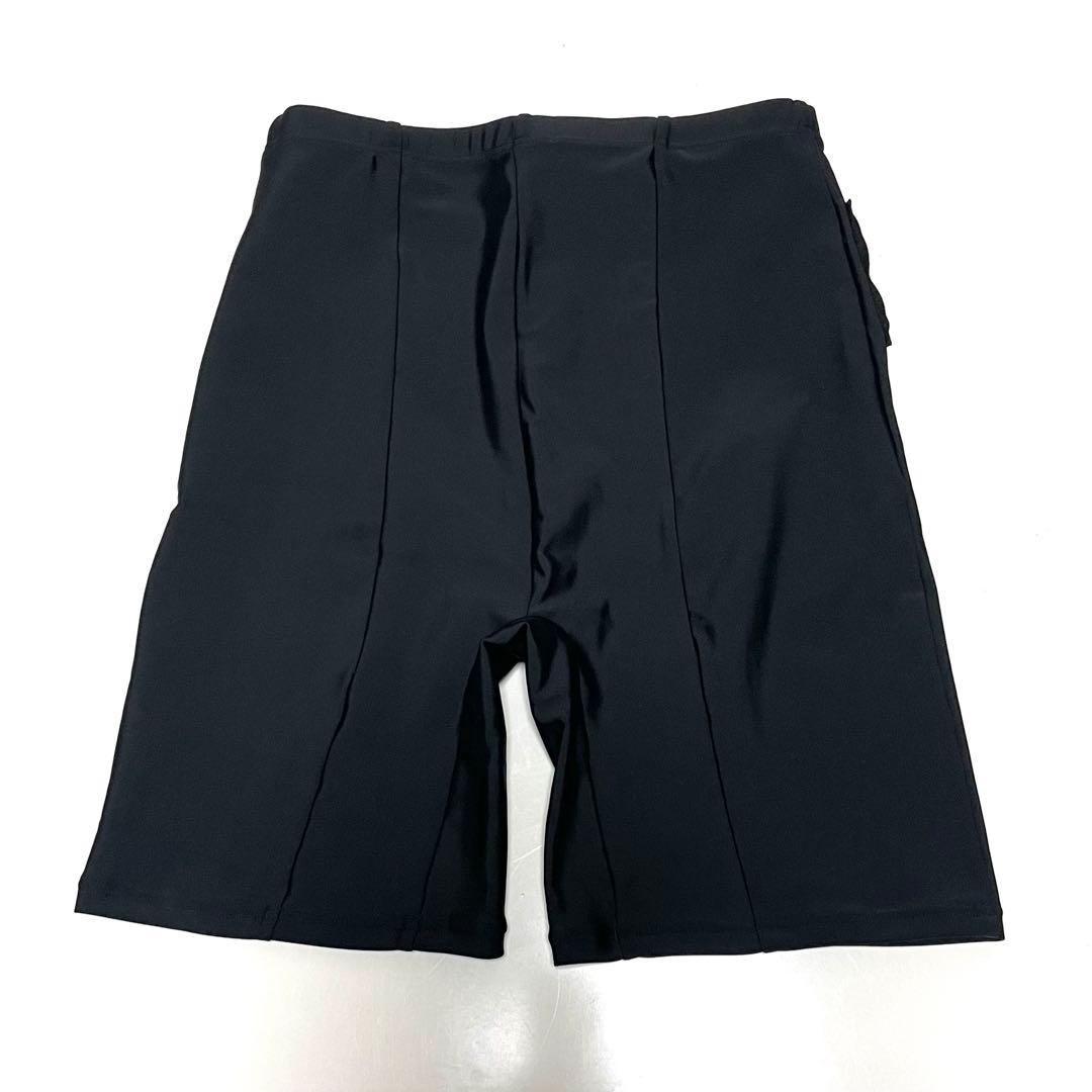 スピード セパレート水着 グレー切替＋ショート＆ロングパンツ付き（M）3点セット