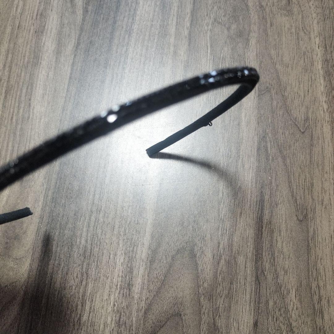 新品　コンプレックスビス　黒 グリッター ヘアバンド