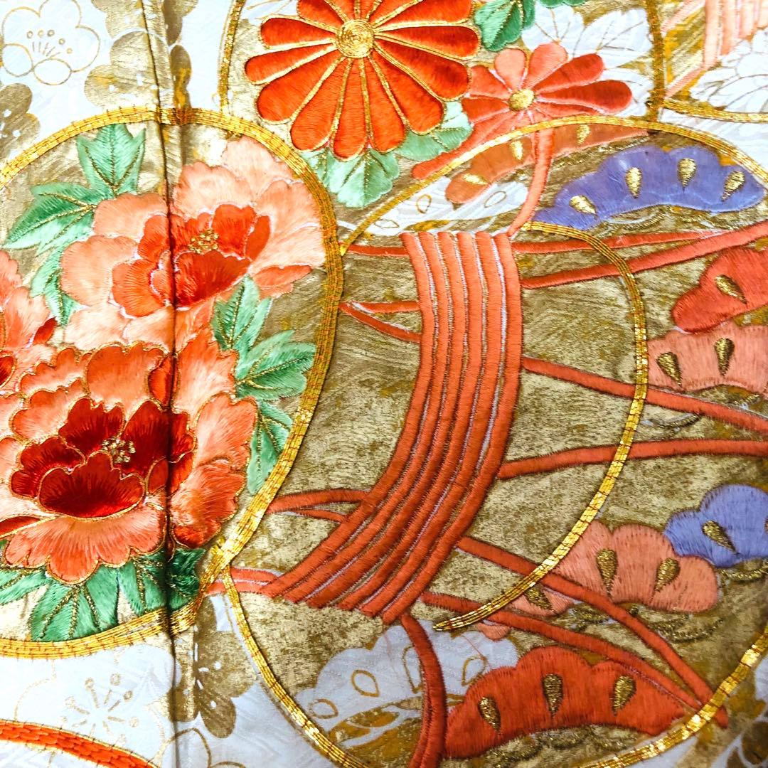 正絹 振袖フルセット‼️豪華振袖絞り⭐︎駒金糸刺繍煌びやか⭐︎花太鼓金彩 青系 逸品