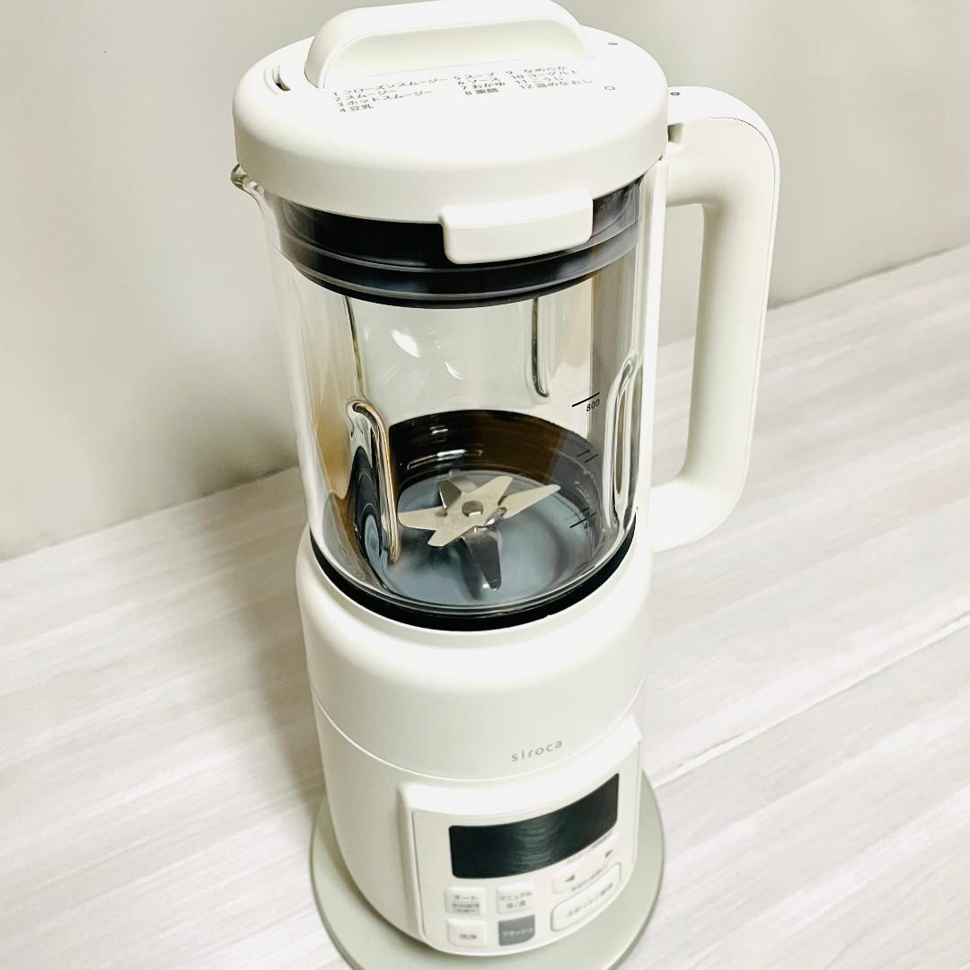 【美品・2025年製】シロカ ヒーター機能付きブレンダー SM-S151