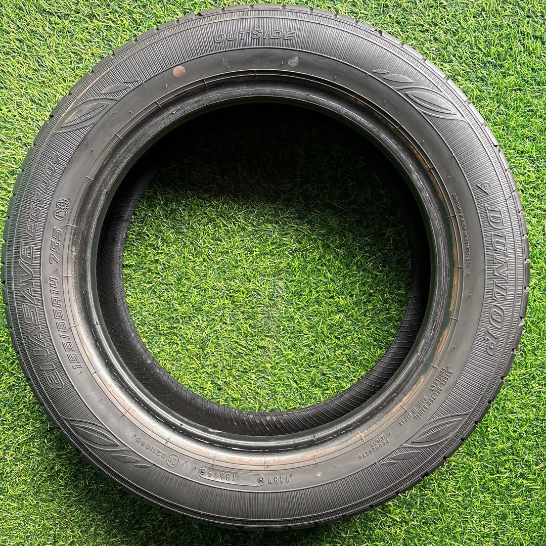 く*う様 155/65R14 DUNLOP ENASAVE EC300+ 4本送