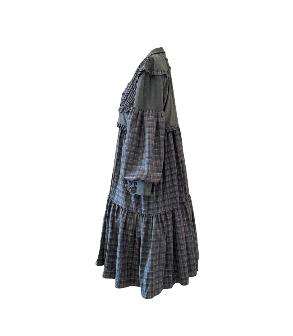 HEIHEI ヨークドッキングスーツワンピース　GRAY