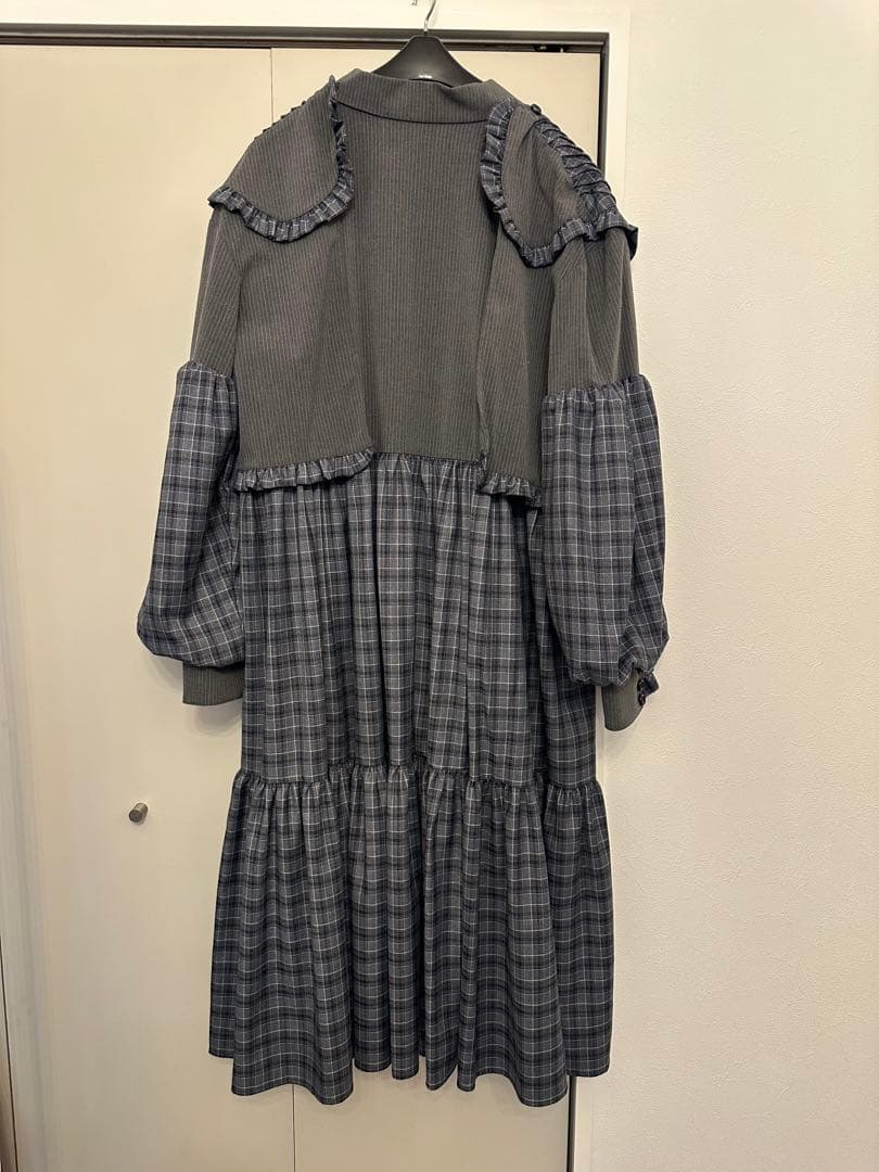 HEIHEI ヨークドッキングスーツワンピース　GRAY