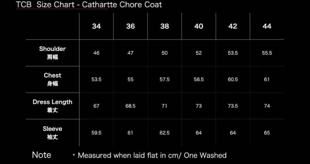 ジャケット・アウター TCB jeans Cathartt Chore Coat 10OZ 42