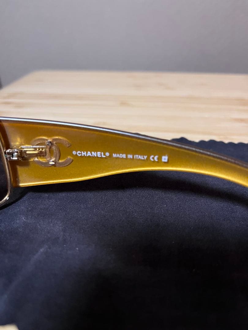 CHANEL シャネル 4115 C299/13 サングラス　ゴールド　メタル
