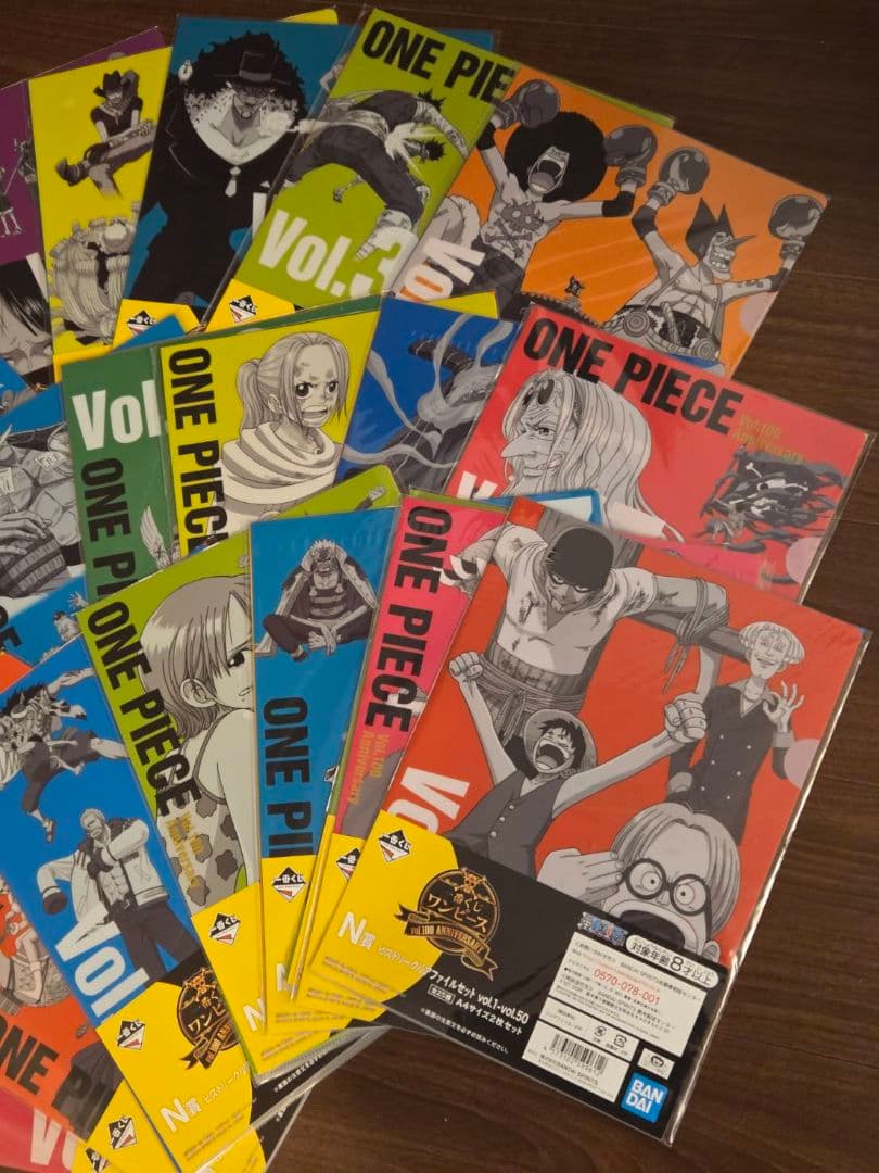 ONE PIECE一番くじ　ヒストリークリアファイル コンプ 新品未開封