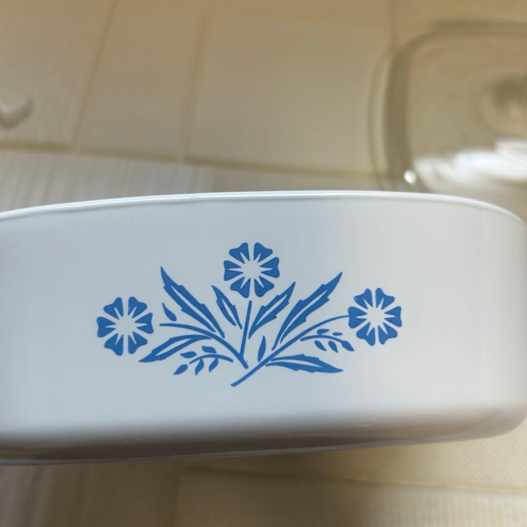 未使用☆コーニングウェアcorning wareパイロセラム コーンフラワー