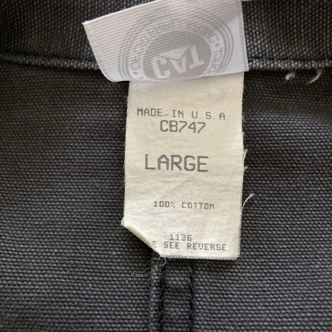 ジャケット・アウター 90s vintage CAT fade black chore jacket