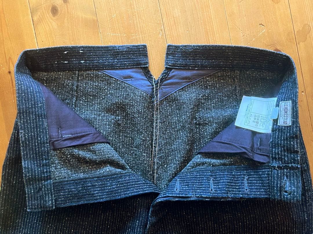 J.S.stead セットアップ L ネイビー ネップ スーツ