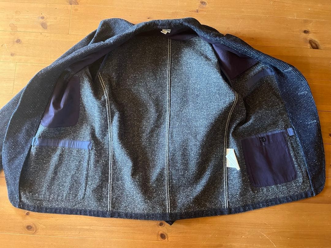 J.S.stead セットアップ L ネイビー ネップ スーツ