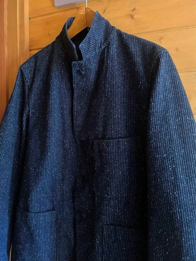 J.S.stead セットアップ L ネイビー ネップ スーツ