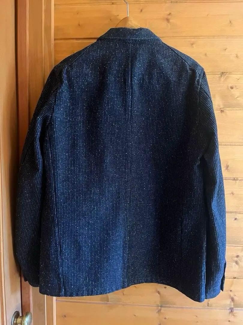 J.S.stead セットアップ L ネイビー ネップ スーツ