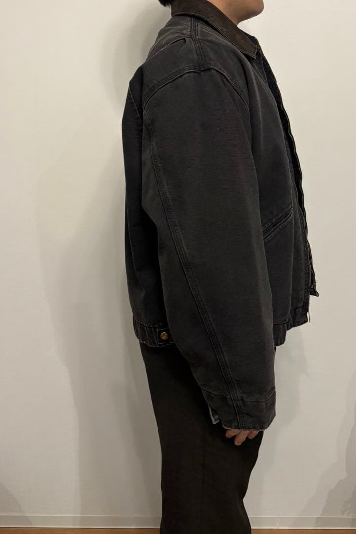 Carhartt デトロイトジャケット J97 ブラック フェード USA 古着