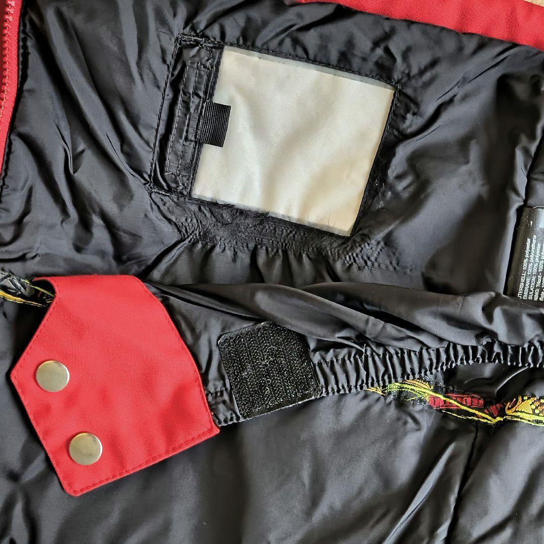 ♠元斗【バートン】✨美品　スノボージャケット　スキー　黒×赤　キッズXL