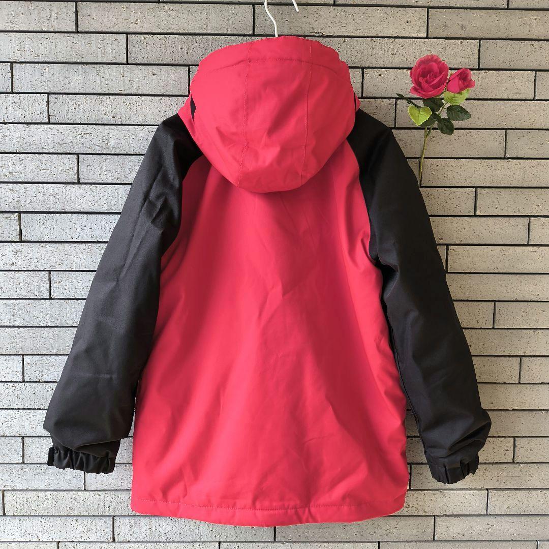 ♠元斗【バートン】✨美品　スノボージャケット　スキー　黒×赤　キッズXL