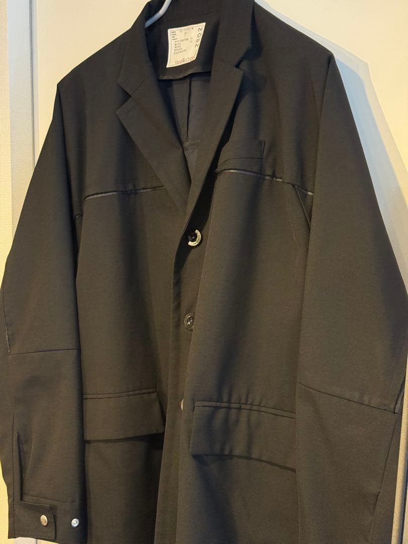 sacai 22AW Suiting Jacket ブラック