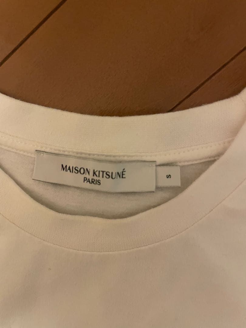 MAISON KITSUNE メゾンキツネ　ホワイト Tシャツ S