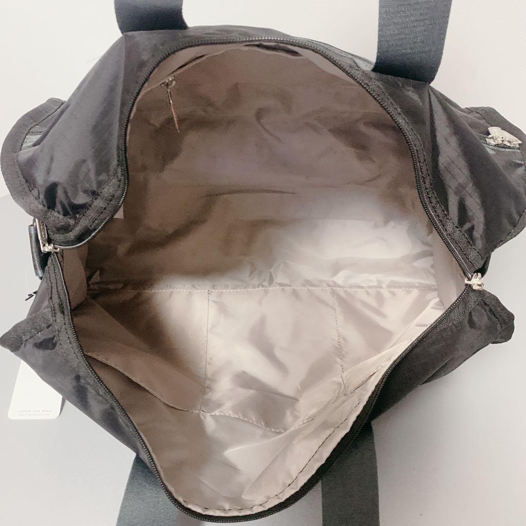 ✨新品タグ付 レスポートサック 2wayボストンバッグ ブラック ポーチ 鍵付き