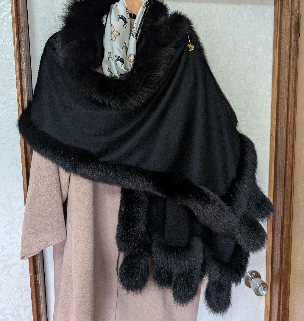 100%カシミア　ショール