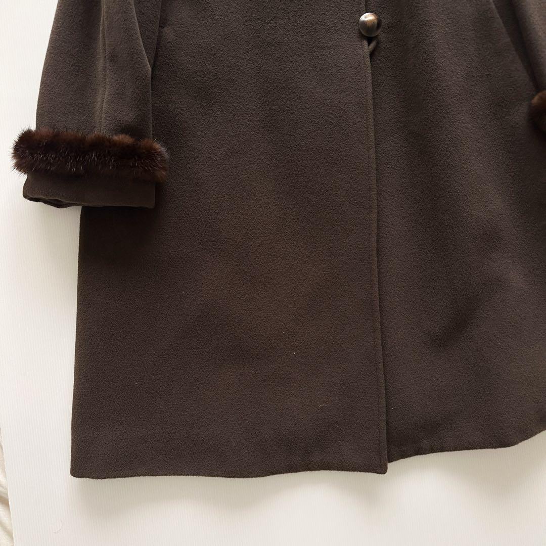 VIVRE TOKYO ビブレトーキョー アンゴラ ウール ロングコート ファー