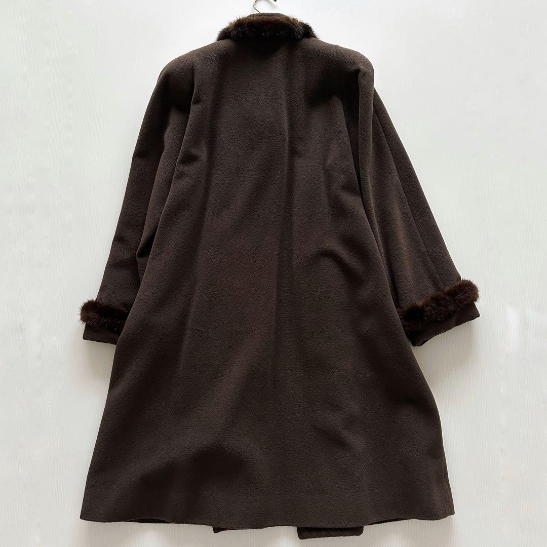 VIVRE TOKYO ビブレトーキョー アンゴラ ウール ロングコート ファー