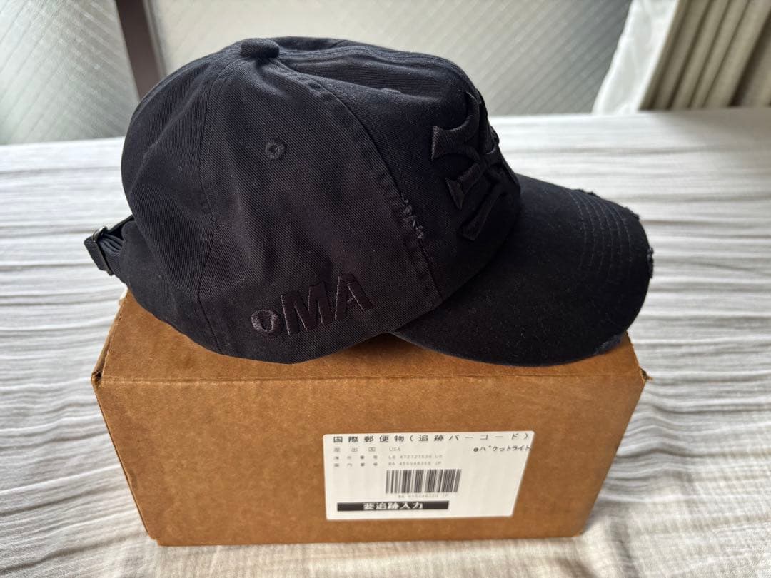 帽子 oMA DESIGN STUDIOS NY NY DISTRESSED HAT