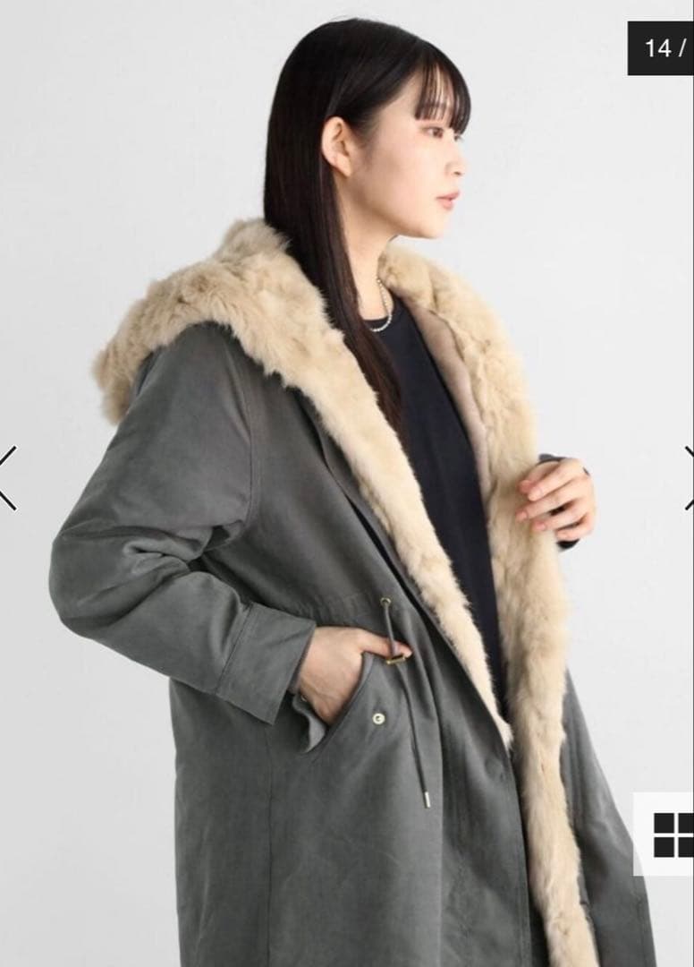 【美品】MEDOC YAMADAYAモッズコート ラビットファー