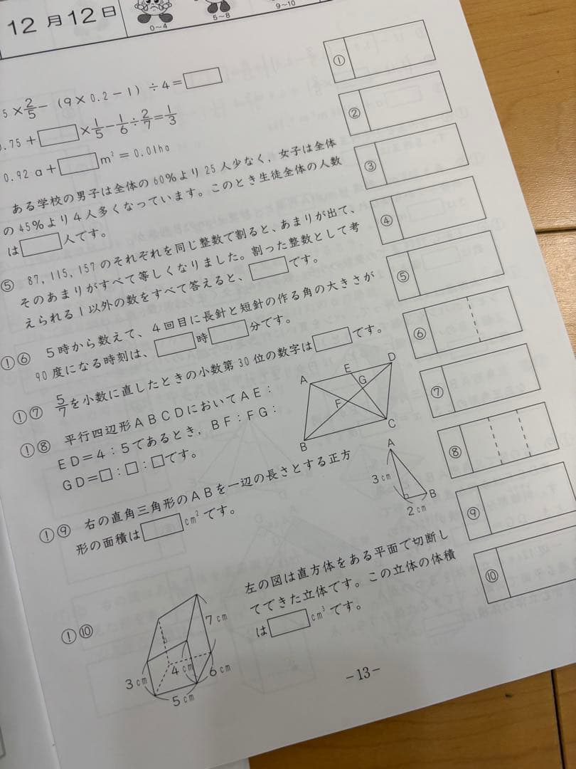 2024年 2025 6年生　最新　サピックス基礎トレーニング