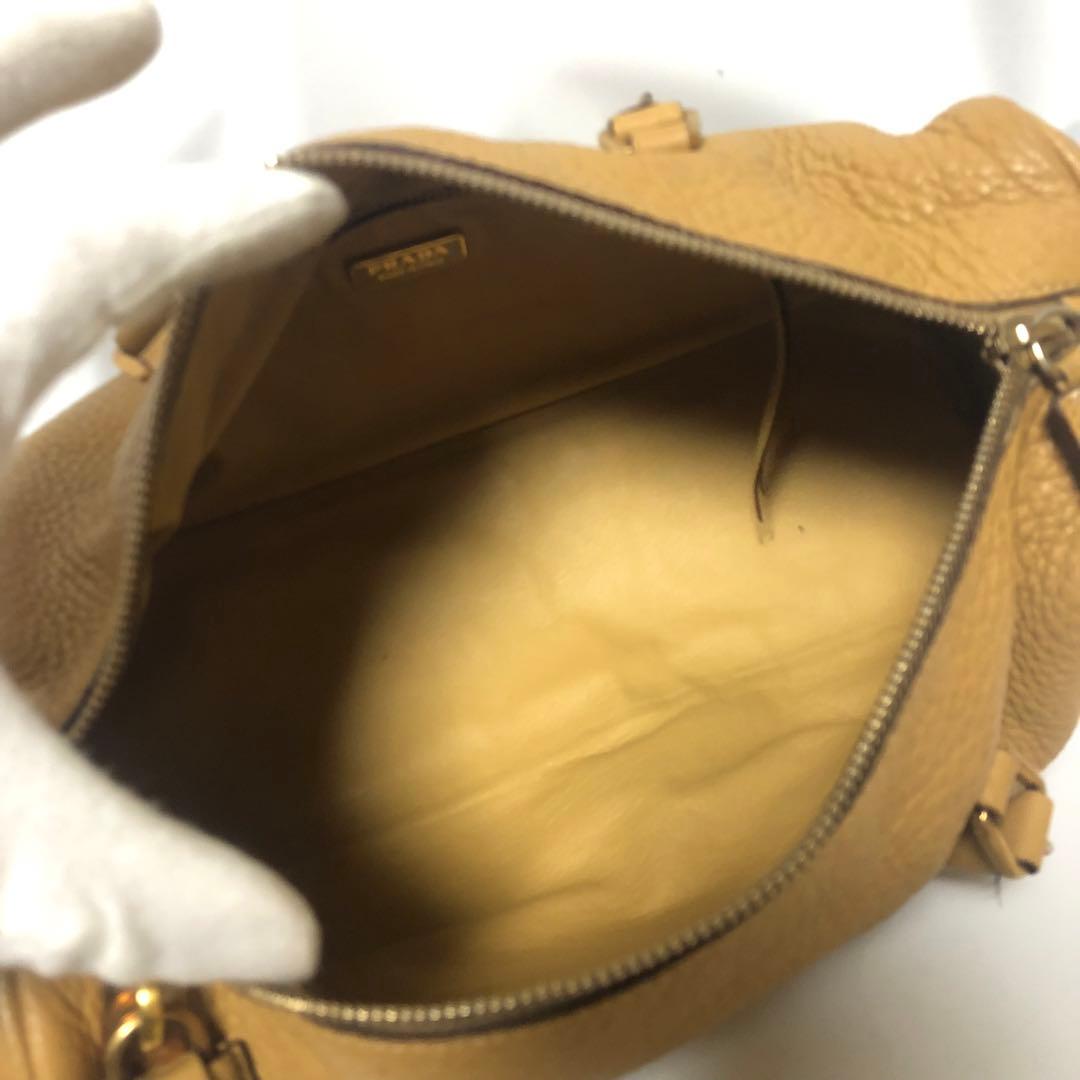 PRADA vigntage ハンドバッグ ミニボストン レザー カデナ キー