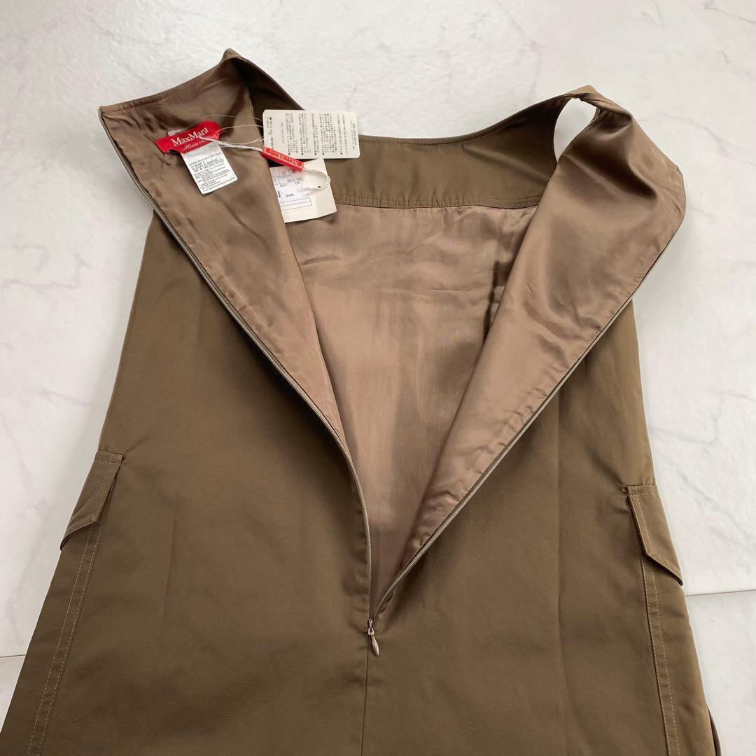 タグ付き新品★MaxMara STUDIO ノースリーブワンピース ブラウン42