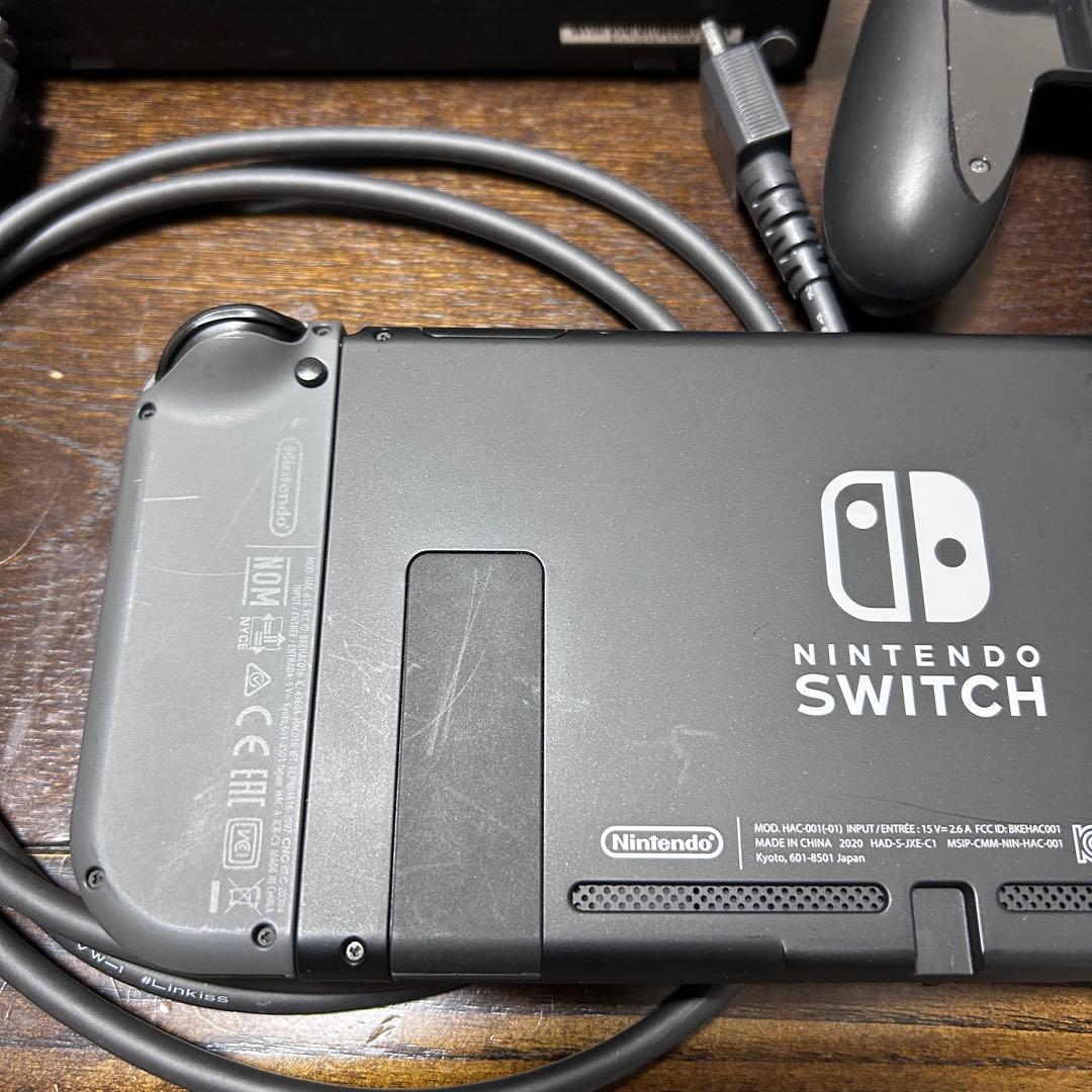 Nintendo Switch 本体 グレー (箱無し)(画面カバー付)