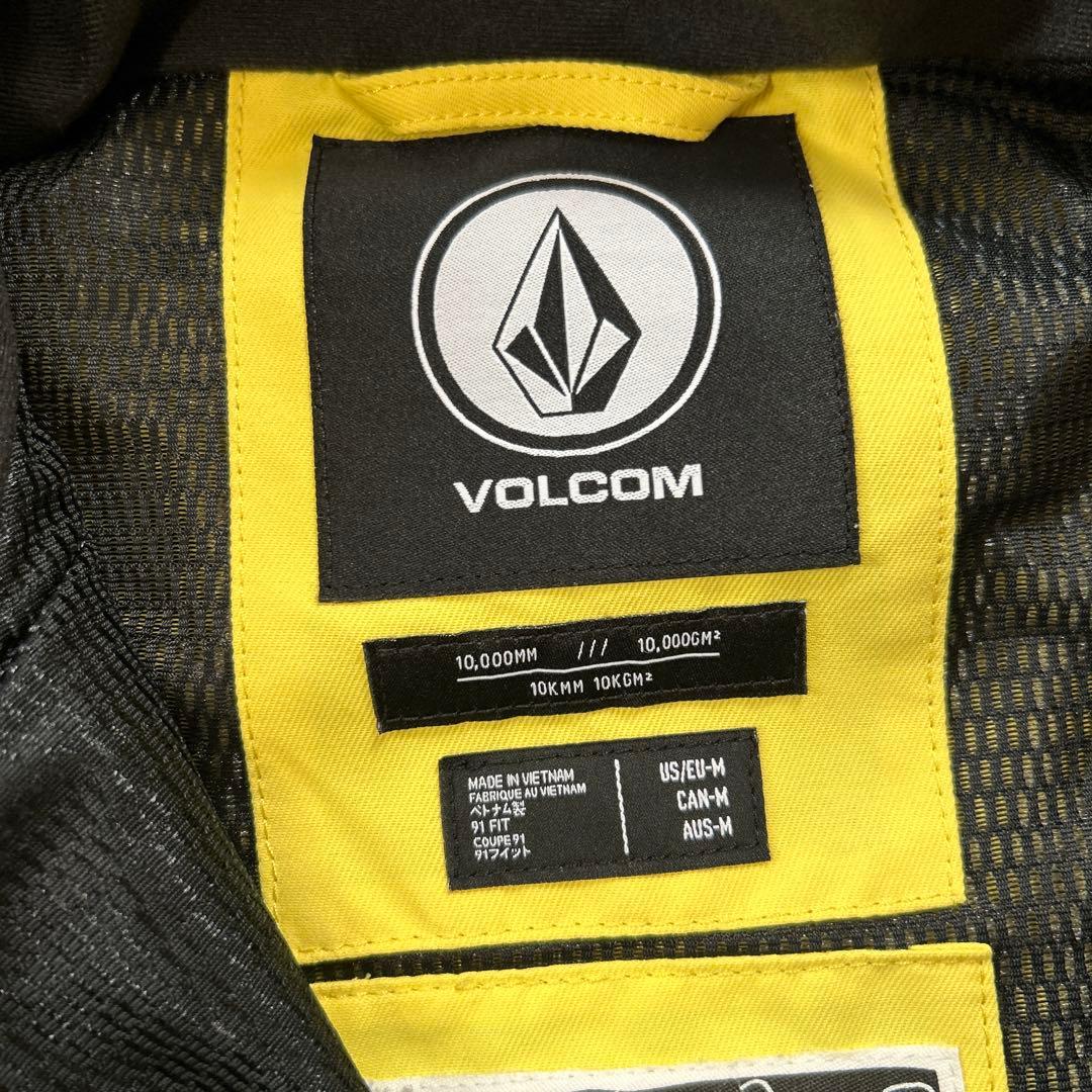 VOLCOM アノラック　スノーボードウェア　Mサイズ イエロー/ブラック