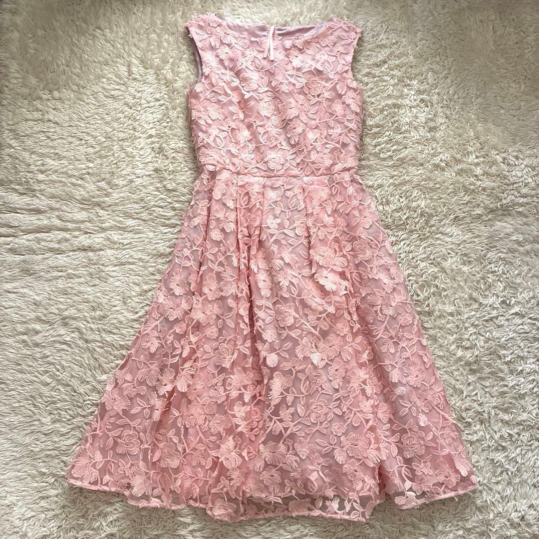 【極美品】2025 トッカ SLEEPING ROSE ドレス ピンク 刺繍