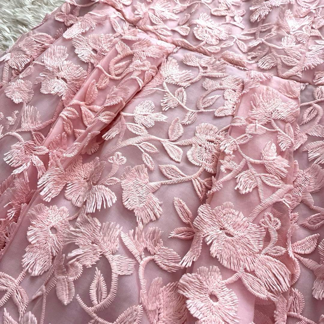 【極美品】2025 トッカ SLEEPING ROSE ドレス ピンク 刺繍