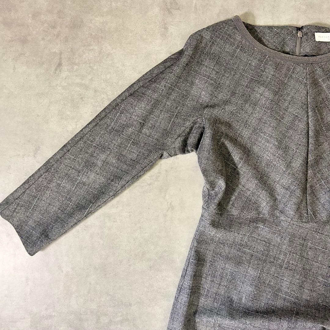 【FABIANA FILIPPI】メリノウール ワンピース 40/XS グレー