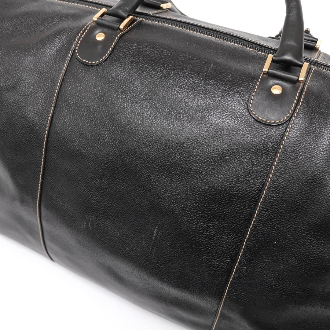 dunhill 大容量ボストンバッグ 2way レザー ブラック 最高級 メンズ