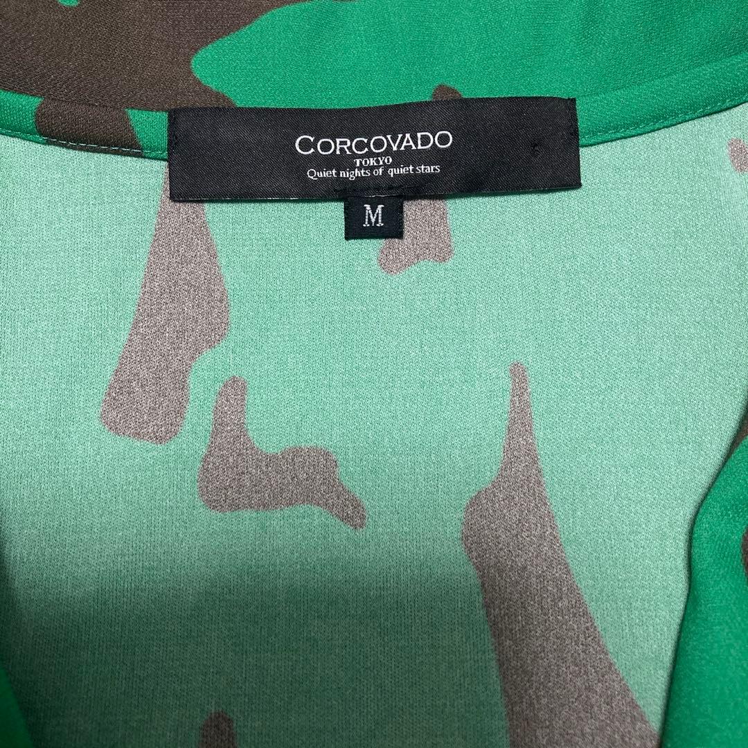 CORCOVADO コルコバード カシュクールプリントワンピース ラップドレス