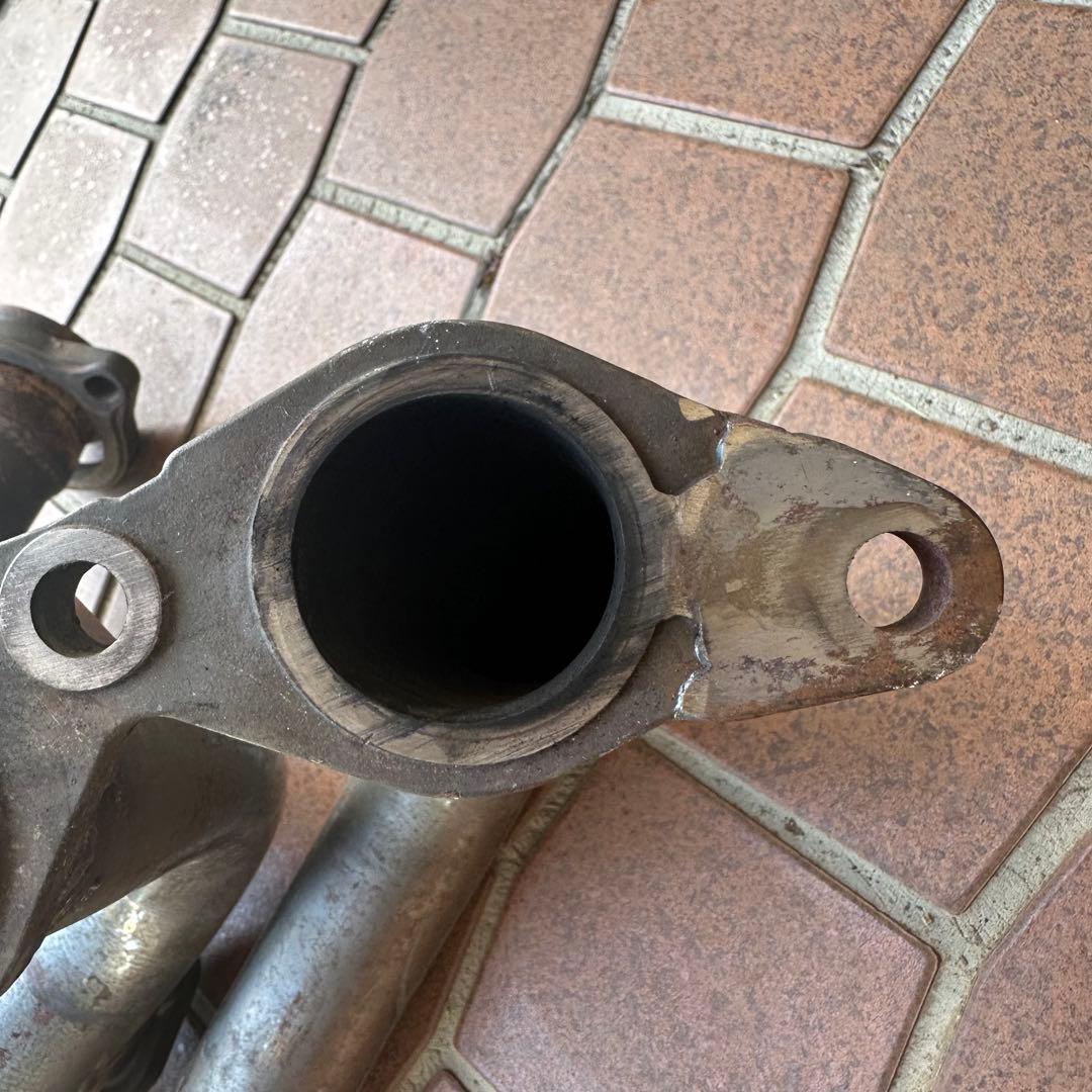 AE86 エキマニ タコアシ フジツボ 5バルブフランジ加工