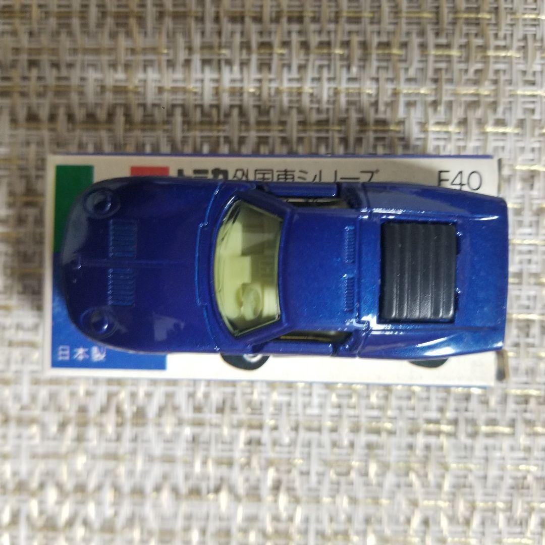 トミカ　青箱　No.F40 ランボルギーニ ミウラ SV　ブルー　日本製