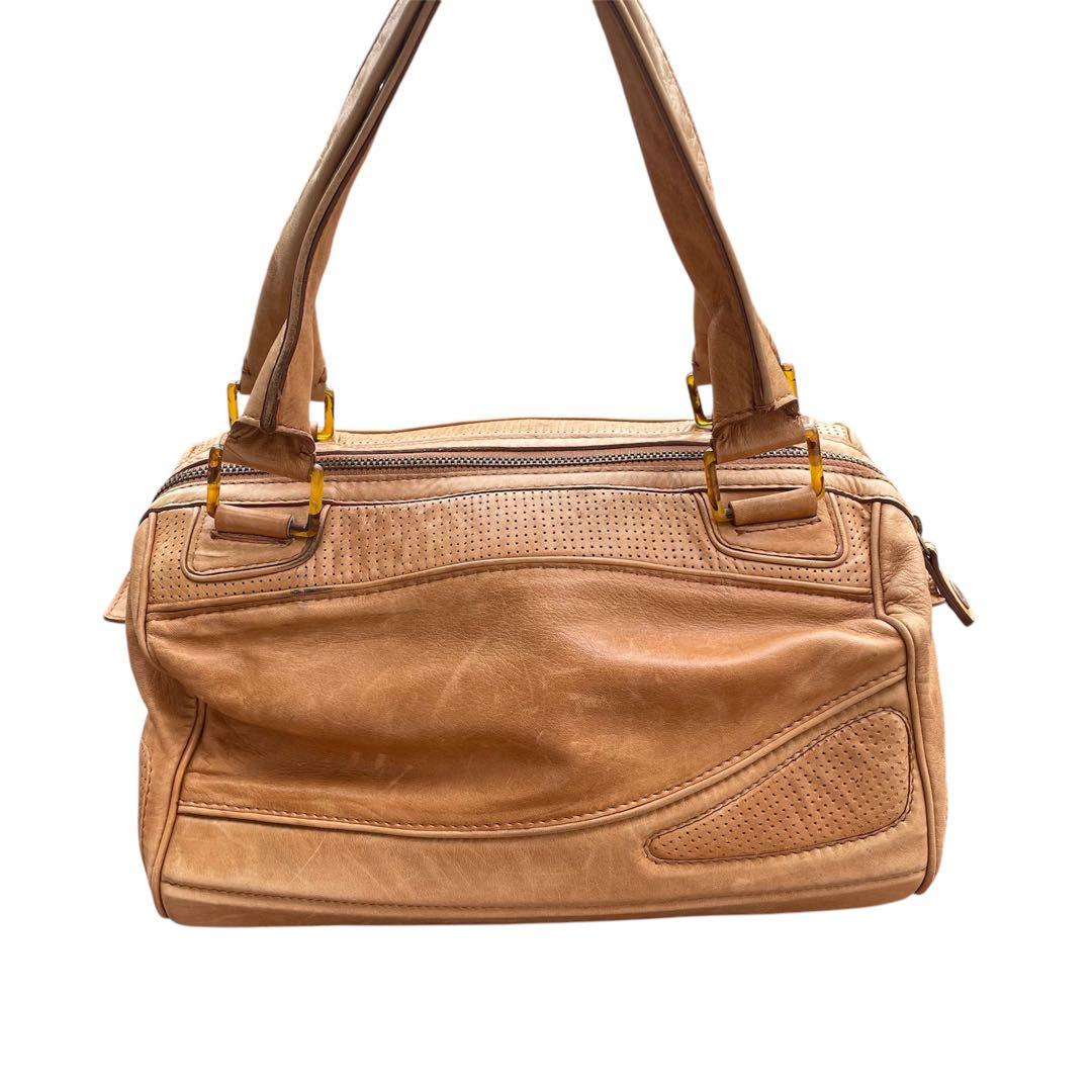 バッグ DIESEL LEATHER MINI BOSTON BAG