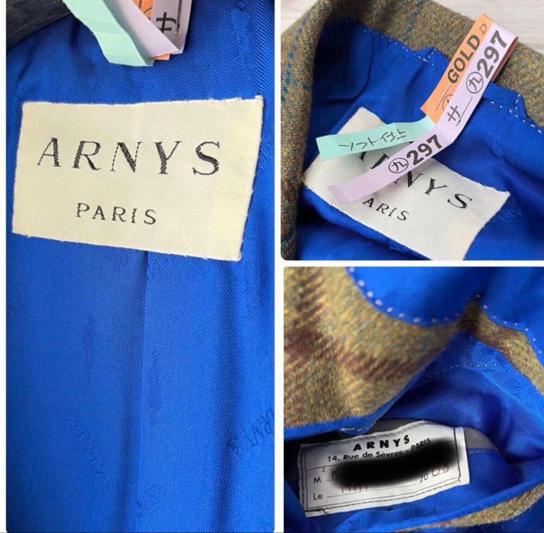 【極美品/最高峰】 ARNYS チェック柄 テーラードジャケット