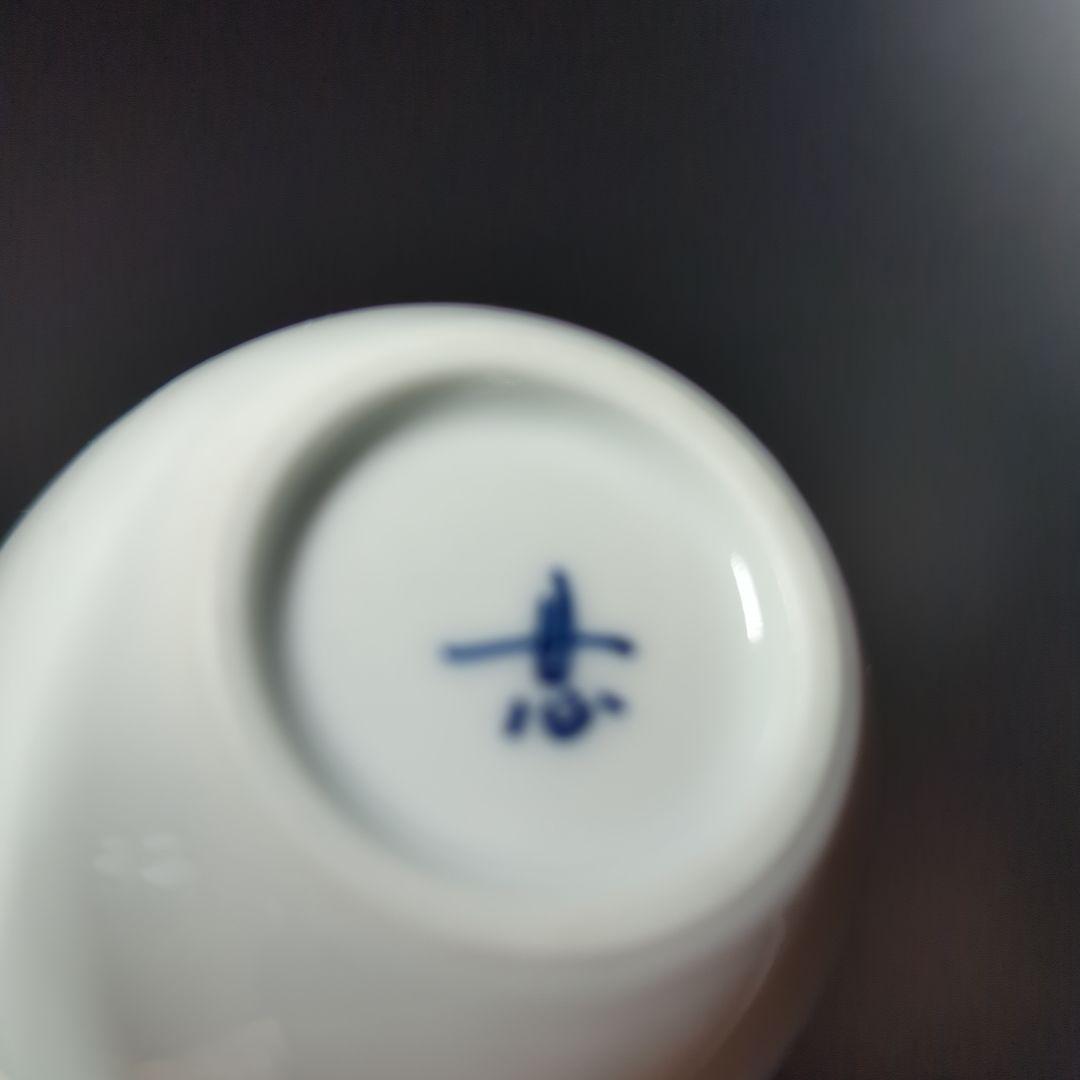 波佐見焼　丹心窯　水晶彫　茶道具　茶器　白磁湯飲み　煎茶碗　5客揃